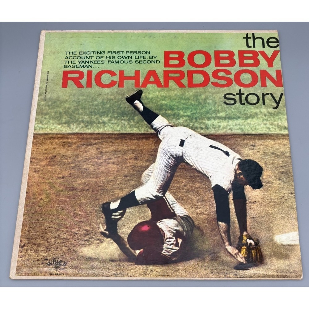 Vintage 1963 Black 12" Vinyl Album The Bobby Richardson Story